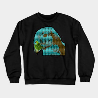 The eating Rabbit - A Typography Artwork Crewneck Sweatshirt